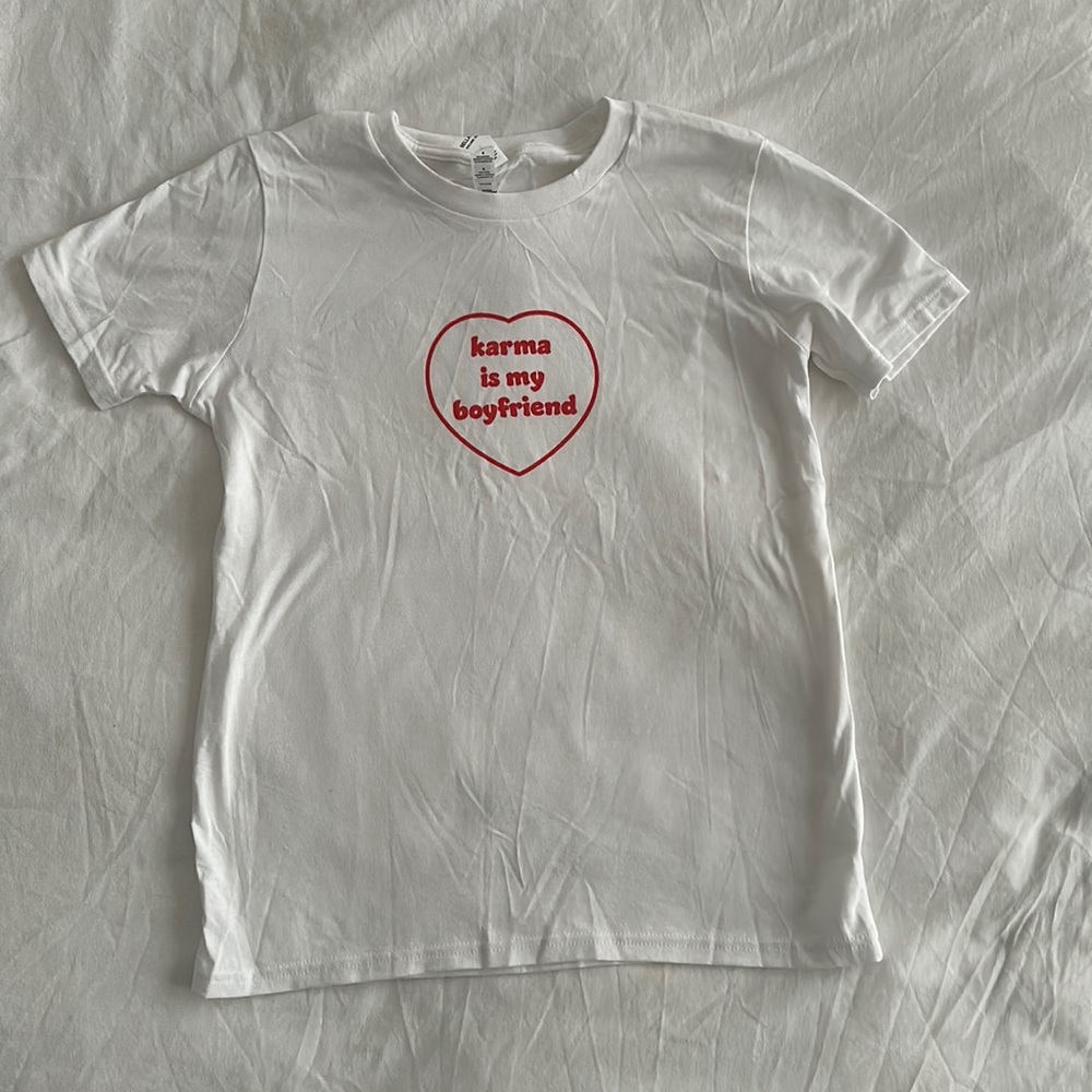 Karma is my bf baby tee